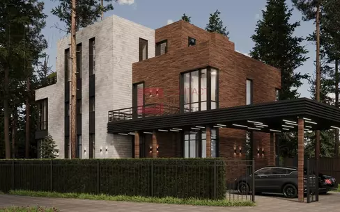 2-этажный коттедж 300 м² с отделкой