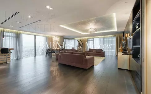 3-КОМН. АПАРТАМЕНТЫ С ОТДЕЛКОЙ 222 М² НА 45 ЭТАЖЕ