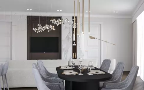 4-КОМН. КВАРТИРА С ОТДЕЛКОЙ 143.1 М² НА 12 ЭТАЖЕ