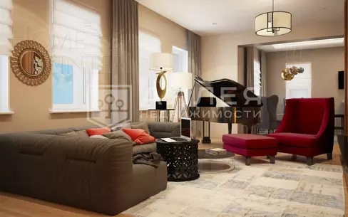 2-этажный коттедж 500 м² с отделкой