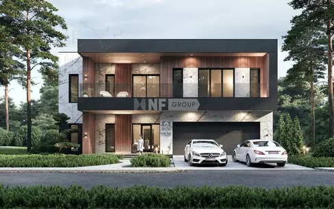 2-этажный коттедж 376.6 м² без отделки