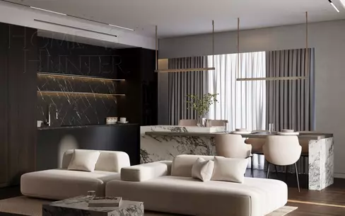 2-КОМН. КВАРТИРА С ОТДЕЛКОЙ 109 М² НА 20 ЭТАЖЕ