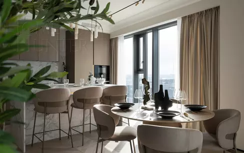 3-КОМН. КВАРТИРА С ОТДЕЛКОЙ 110 М² НА 25 ЭТАЖЕ