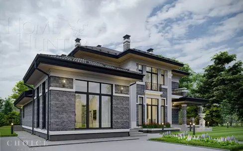 2-этажный коттедж 416 м² без отделки