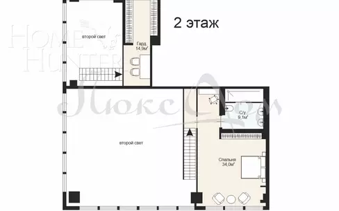 2-УРОВНЕВЫЕ АПАРТАМЕНТЫ С ОТДЕЛКОЙ 253 М² НА 68 ЭТАЖЕ