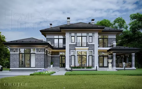 2-этажный коттедж 416 м² без отделки