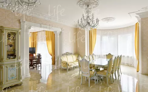 3-этажный коттедж 750 м² с отделкой