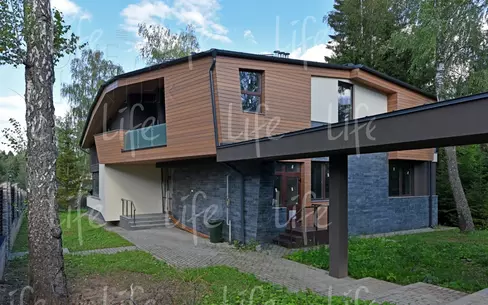 2-этажный коттедж 550 м² без отделки