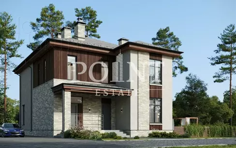 2-этажный коттедж 293.3 м² без отделки