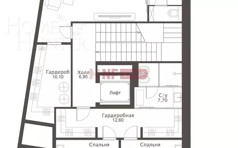 3-УРОВНЕВЫЙ ТАУНХАУС БЕЗ ОТДЕЛКИ 360 М² НА 1 ЭТАЖЕ