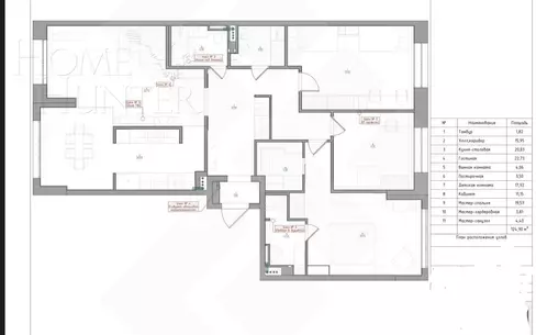 4-КОМН. КВАРТИРА БЕЗ ОТДЕЛКИ 120 М² НА 8 ЭТАЖЕ