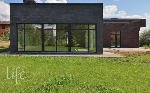 1-этажный коттедж 250 м² без отделки