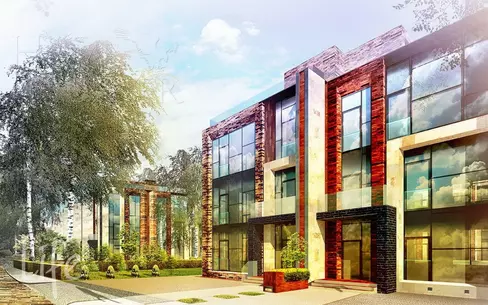 3-этажный таунхаус 277 м² без отделки