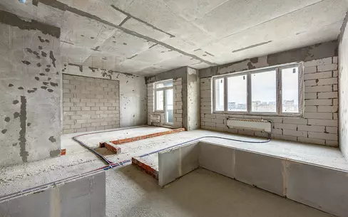 1-КОМН. КВАРТИРА БЕЗ ОТДЕЛКИ 46.7 М² НА 12 ЭТАЖЕ