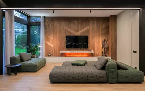 2-этажный коттедж 325 м² с отделкой