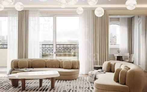 3-УРОВНЕВЫЙ ПЕНТХАУС С ОТДЕЛКОЙ 520 М² НА 6 ЭТАЖЕ