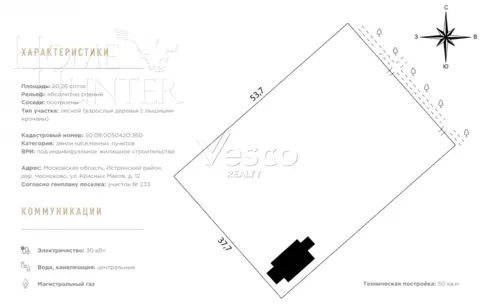 Участок 20.26 сот. в охраняемом поселке