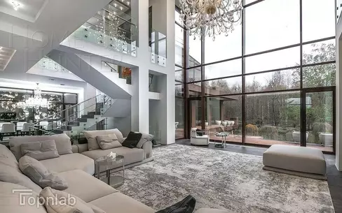 2-этажный коттедж 1 200 м² с отделкой