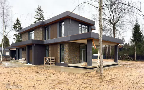 2-этажный коттедж 360 м² без отделки