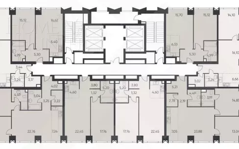 2-КОМН. КВАРТИРА БЕЗ ОТДЕЛКИ 49 М² НА 16 ЭТАЖЕ
