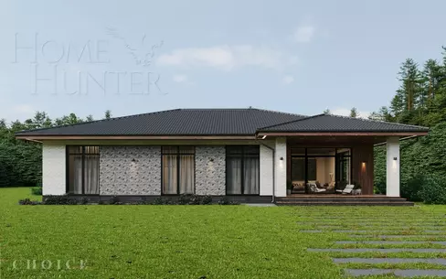 1-этажный коттедж 272.7 м² без отделки