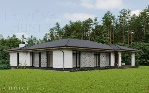 1-этажный коттедж 272.7 м² без отделки