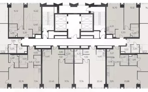 2-КОМН. КВАРТИРА С ОТДЕЛКОЙ 48 М² НА 21 ЭТАЖЕ