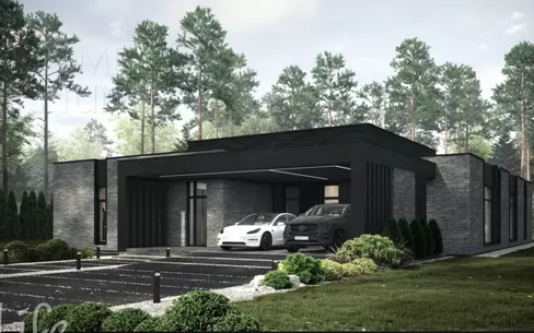 1-этажный коттедж 422 м² без отделки