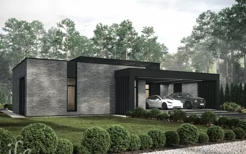 1-этажный коттедж 422 м² без отделки