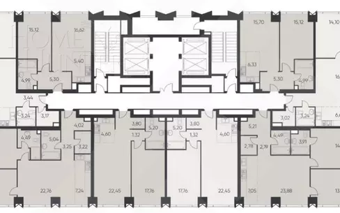 2-КОМН. КВАРТИРА БЕЗ ОТДЕЛКИ 49 М² НА 19 ЭТАЖЕ