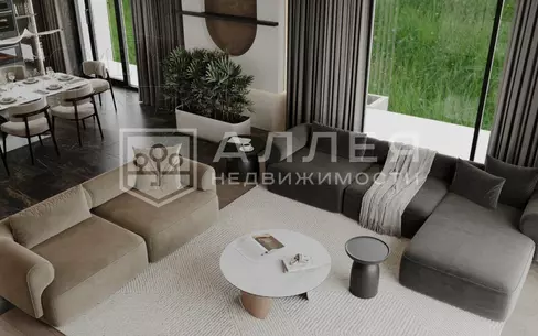 2-этажный коттедж 350 м² без отделки