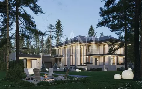 2-этажный коттедж 974 м² с отделкой