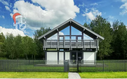 2-этажный коттедж 322.2 м² без отделки