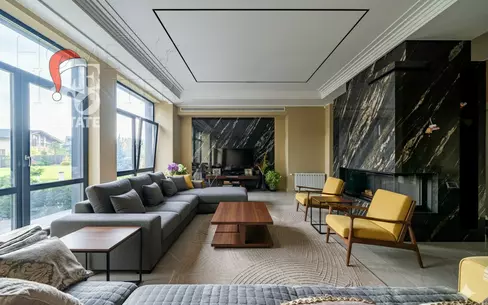 2-этажный коттедж 1 100 м² с отделкой