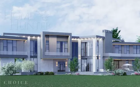 2-этажный коттедж 1 100 м² без отделки