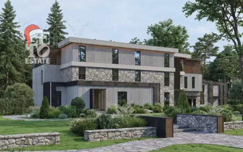 3-этажный коттедж 1 451 м² без отделки