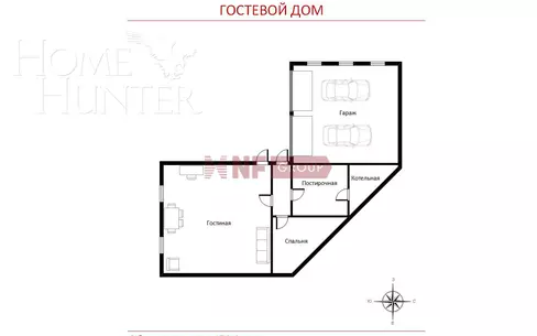 2-этажный коттедж 733 м² с отделкой