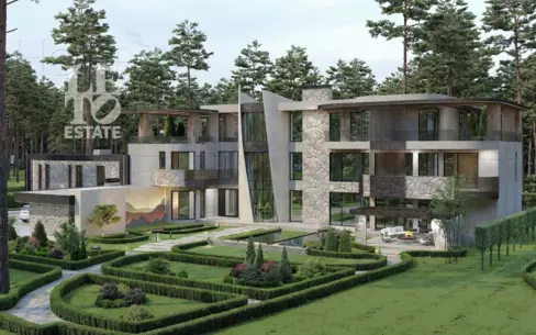 3-этажный коттедж 1 451 м² без отделки