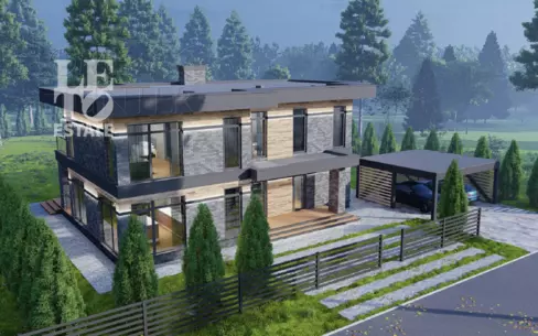 2-этажный коттедж 289 м² без отделки