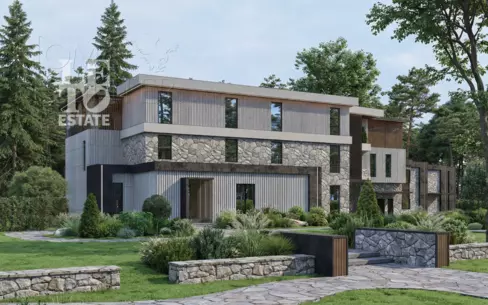 3-этажный коттедж 1 451 м² без отделки