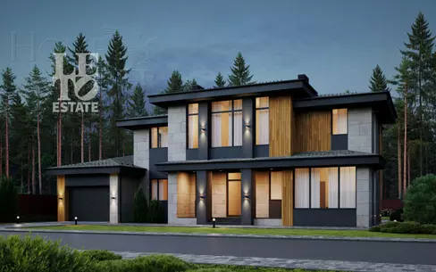 2-этажный коттедж 305 м² без отделки