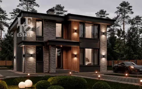 2-этажный коттедж 207 м² без отделки