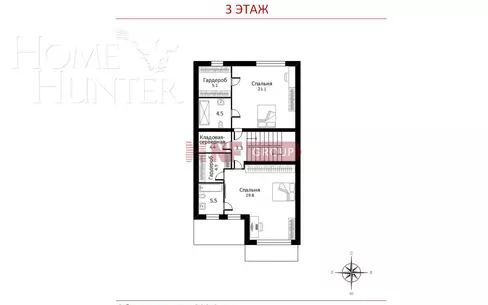 3-этажный таунхаус 290 м² с отделкой