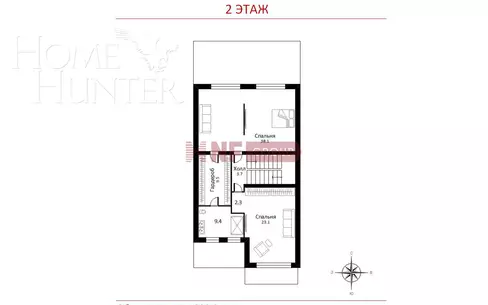 3-этажный таунхаус 290 м² с отделкой
