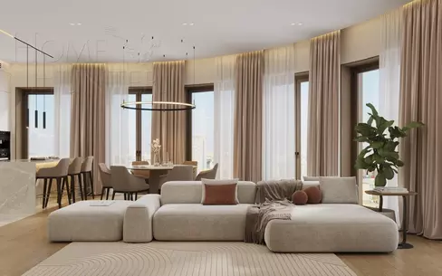 4-КОМН. КВАРТИРА С ОТДЕЛКОЙ 155 М² НА 15 ЭТАЖЕ