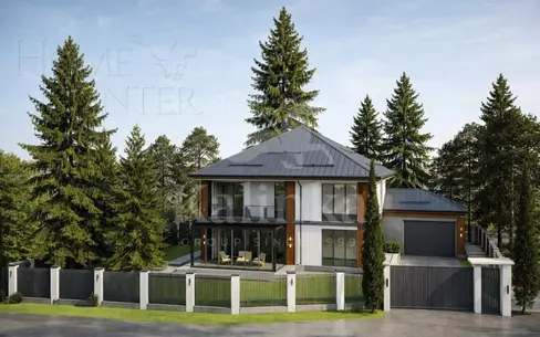 2-этажный коттедж 380 м² без отделки