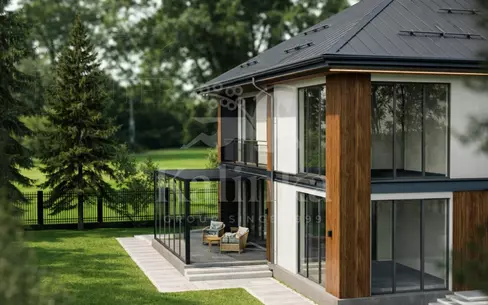 2-этажный коттедж 380 м² без отделки