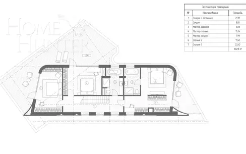2-этажный коттедж 406 м² без отделки