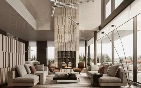 2-этажный коттедж 1 181 м² без отделки