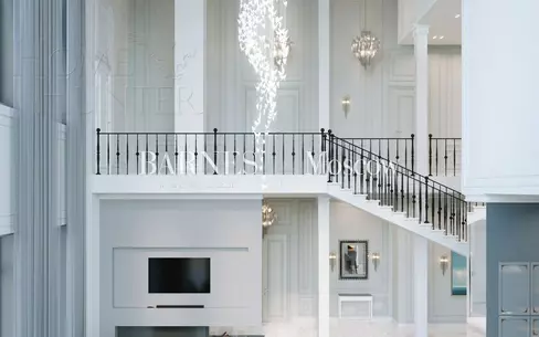 2-этажный коттедж 1 100 м² без отделки